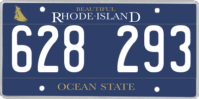 RI license plate 628293
