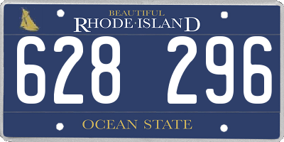 RI license plate 628296