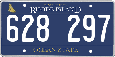 RI license plate 628297