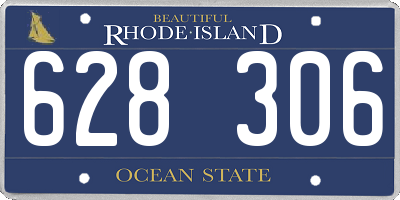 RI license plate 628306