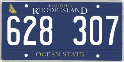 RI license plate 628307