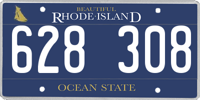 RI license plate 628308