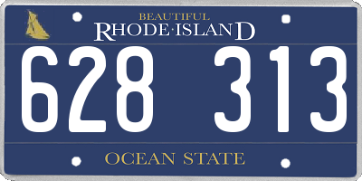RI license plate 628313