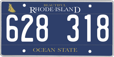 RI license plate 628318