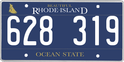RI license plate 628319
