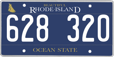 RI license plate 628320