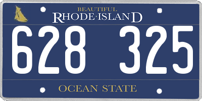 RI license plate 628325
