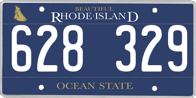RI license plate 628329