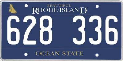 RI license plate 628336