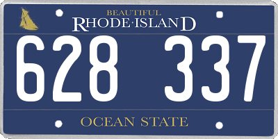 RI license plate 628337