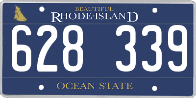 RI license plate 628339