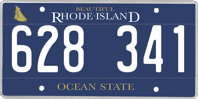 RI license plate 628341