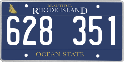 RI license plate 628351
