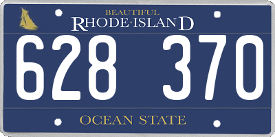RI license plate 628370