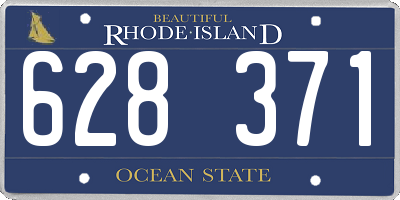 RI license plate 628371