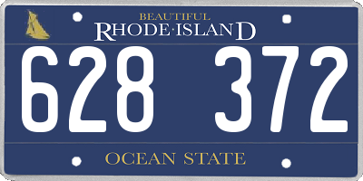 RI license plate 628372