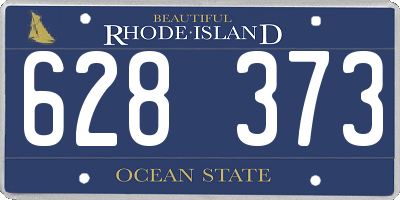 RI license plate 628373