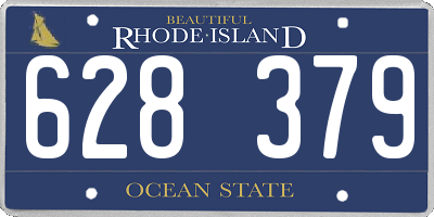 RI license plate 628379