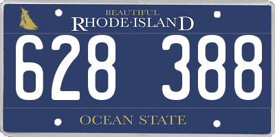 RI license plate 628388