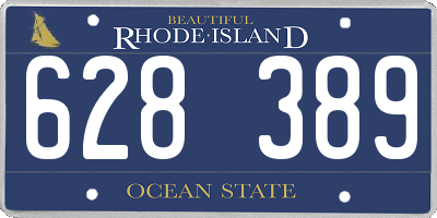 RI license plate 628389