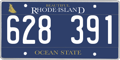 RI license plate 628391