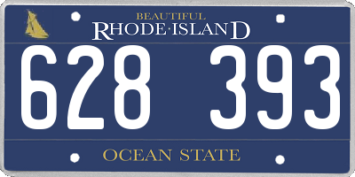 RI license plate 628393