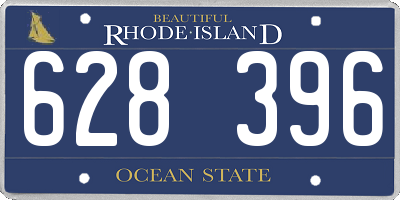 RI license plate 628396