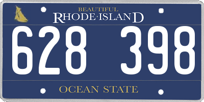 RI license plate 628398