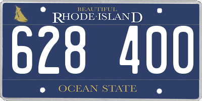 RI license plate 628400