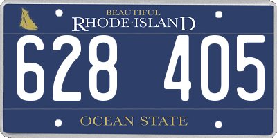 RI license plate 628405