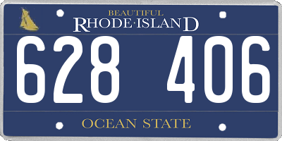 RI license plate 628406