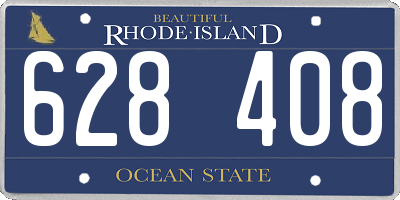 RI license plate 628408