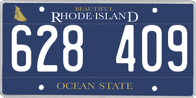 RI license plate 628409