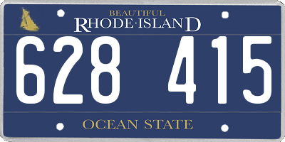 RI license plate 628415