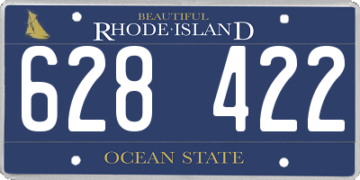 RI license plate 628422