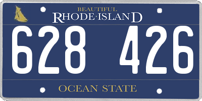 RI license plate 628426