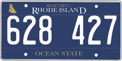 RI license plate 628427