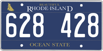 RI license plate 628428