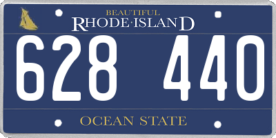 RI license plate 628440