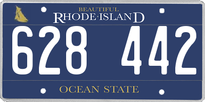 RI license plate 628442