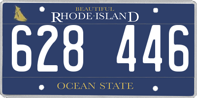 RI license plate 628446