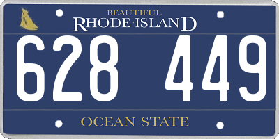 RI license plate 628449