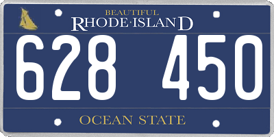 RI license plate 628450