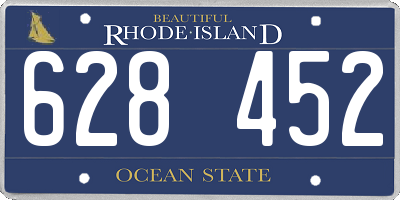 RI license plate 628452