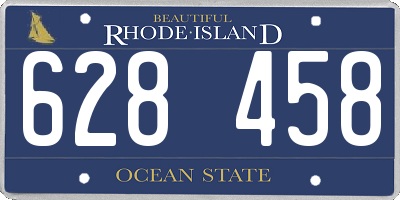 RI license plate 628458