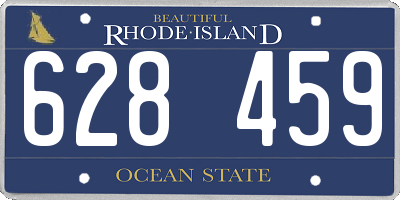 RI license plate 628459
