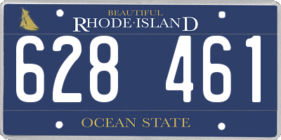 RI license plate 628461