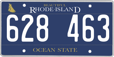 RI license plate 628463