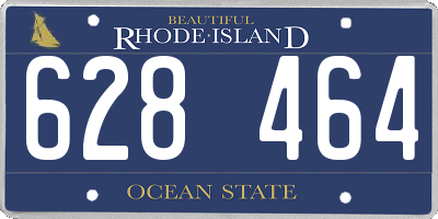 RI license plate 628464