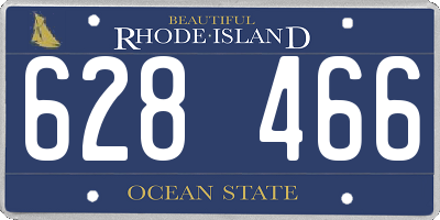 RI license plate 628466